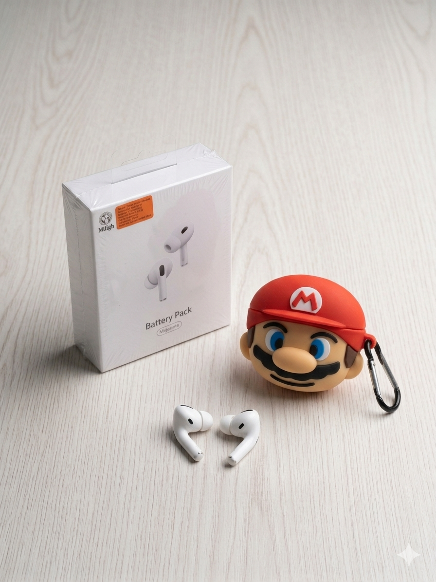 Combo - ZenPods Pro 2 (ANC + Live GPS)+ Magsafe (10000 MAH)+ Premium Silicon Cover