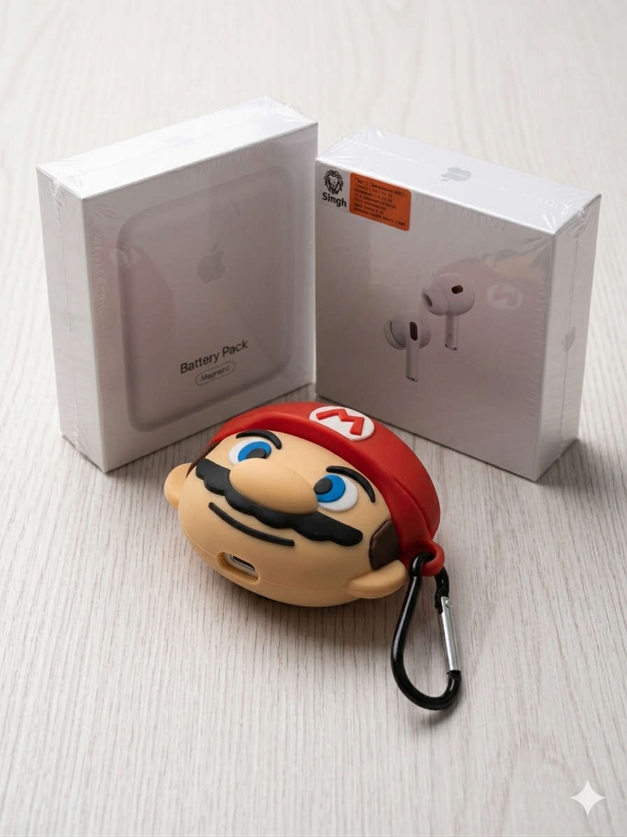 Combo - ZenPods Pro 2 (ANC + Live GPS)+ Magsafe (10000 MAH)+ Premium Silicon Cover